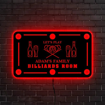 Personalized  Billiards  Lounge LED