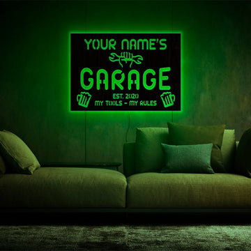 Chill Lodge Schildlampe Bar Garage 2